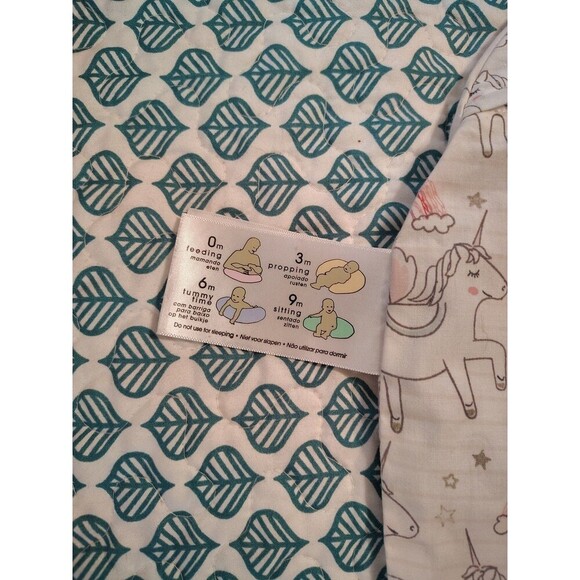 Boppy Breastfeeding & Nursing Pillow Cover Zip On Pink Unicorns - Picture 6 of 8